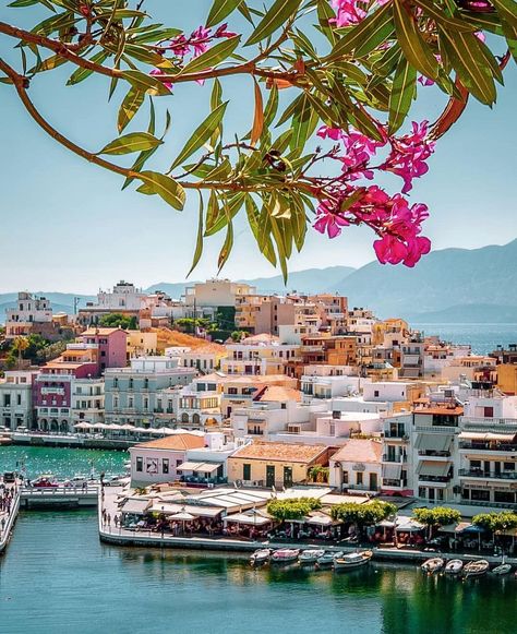 Welcome To Greece 🇬🇷 on Instagram: “Agios Nikolaos, Crete 📸 @marc_nouss  #agiosnikolaos #crete” Crete Aesthetic, Greek Travel, Travel Collage, Crete Island, Heraklion, Honeymoon Travel, Athens Greece, Outdoor Art, Beautiful Places To Visit