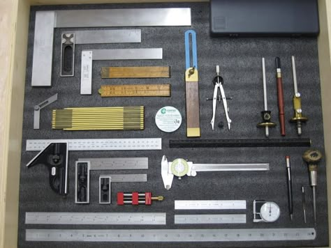 Re: Fun with Kaizen Foam *PIC* Machine Shop Organization, Japanese Woodworking Tools, Electrician Work, Kaizen Foam, Box Organization, Wooden Box Diy, Machinist Tools, Workbench Plans Diy, Woodworking Storage