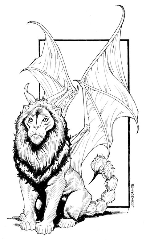 Manticore Art, Small Minds, Sketch Ideas, Art Tattoos, Fantastic Beasts, Body Art Tattoos, All Art, Art Lessons, Art Tattoo