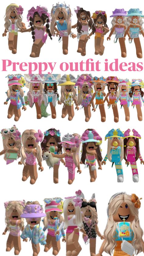 Preppy Roblox Outfits Ideas, Adopt Me Outfits Ideas Preppy, Free Preppy Adopt Me Outfit, Preppy Names Adopt Me, Adopt Me Preppy Pets, Preppy Roblox Avatars, Rich Adopt Me Inventory, Rainbow Aesthetic, Preppy Outfit