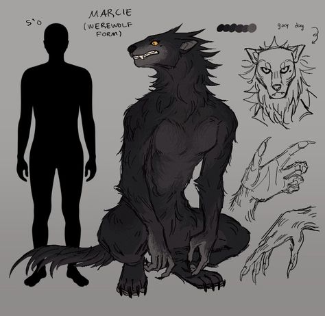 Beast Design Concept Art, Lycanthropy Art, Lycanthrope Character Design, Were Creatures, Werewolf Oc Character Design, Wolf Monster Concept Art, Tiefling Werewolf, Werewolf Art Transformation, Lycan Design