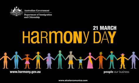 Happy Harmony Day! http://www.elcolorcomunica.com/p/dia-del-color.html Harmony Day Activities, Cultural Competence, Harmony Day, Television Advertising, Creative Teaching, International Day, Event Poster, Healthcare System, Preschool Learning