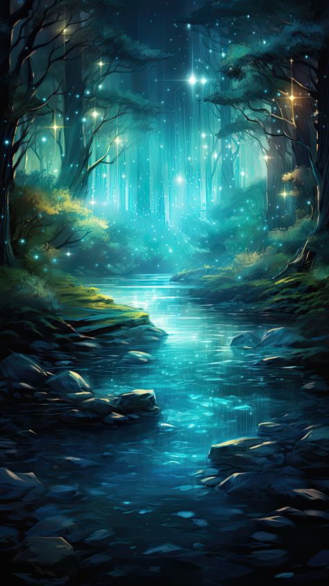 #wallpaper #art #sky #night #fantasy Mystical Landscapes Art, Fantasy Wallpaper Magic, Elemental Background, Fantasy Sky Art, Fantasy Wallpaper Aesthetic, Fantasy Landscape Art Magic, Fantasy Background Magic Scenery, Magical World Art, Night Fantasy Art