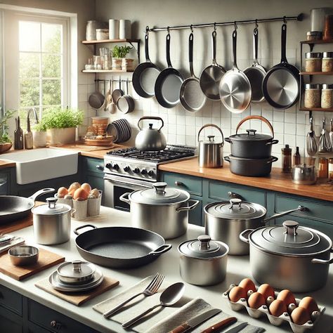 Cooking up Joy - Made with love: The Best Cookware Sets for Every Budget Iraqi Cuisine, Kitchen Cooker, Best Cookware, Cast Iron Cookware Set, Skillet Pasta, Nonstick Cookware Sets, Pots And Pans Sets, Cooking Pan, Cooking Equipment