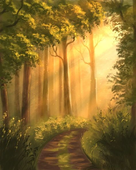 Forest summer beams green yellow art drawing painting illustration sketch design Green Background Painting, Green Yellow Art, Forest Sketch, How To Drow, Yellow Forest, Forest Summer, Forest Drawing, Painting Forest, Forest Light