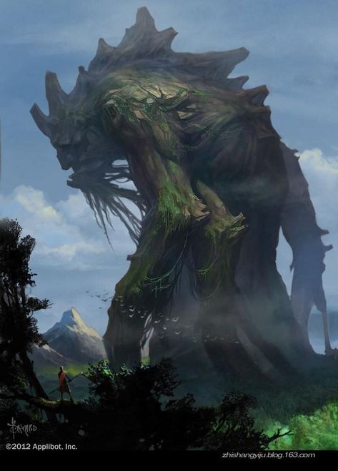 Huge Creatures - Album on Imgur Supreme Forces, Heroic Fantasy, Giant Monsters, Forest Creatures, Fantasy Monster, Creature Concept Art, Fantasy Artist, Mystical Creatures, Creature Concept