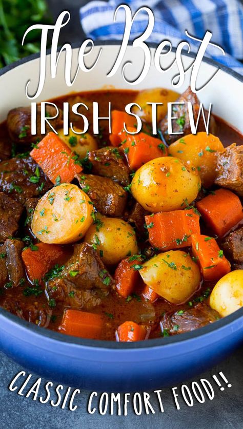 Sauteed Celery, Irish Food Recipes, Irish Stew Recipe, Irish Beef Stew, Crispy Beef, Meat And Vegetables, Hearty Dinner Recipes, Tender Meat, Beef Stew Crockpot