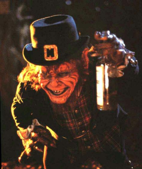 Irish Folklore:Leprechaun: The word leprechaun comes from the Irish Lú Chorpain meaning small body. ~What is a leprechaun?: The leprechaun is a character of Irish Mythology. He is about 2'6" (75cm) tall. He is very rich but extremely tricky and if you catch one don't take your eyes off him, or he will disappear! He is a very slick talker and loves a bit of fun. ~Where does he live?: He lives in a secluded spot, usually a small hole in the ground, where he has a comfortable little home. ~Where did the leprechaun come from?: Leprechauns came from a mythical land under the sea and when they arrived in Ireland decided to make their home here. The first recorded sighting of a leprechaun dates to the 8th century. ~Are there any female leprechauns?: There are references to female leprechauns, but Scary Leprechaun, Leprechaun Pictures, Evil Leprechaun, Leprechaun Movie, Mythical Creatures List, Irish Halloween, Irish Fairy, Happy Memes, Irish Folklore