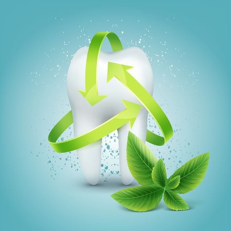 Dentistry Poster, Tooth Caries, Peppermint Leaf, Herbal Toothpaste, Family Dental Care, Flavored Toothpaste, Dental Posters, Cute Tooth, Mint Green Background