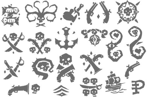 Pirate Scavenger Hunts, Pirate Symbols, Pirate Tattoo, Cool Symbols, Rose Tattoos For Men, Small Tats, Pirate Art, Sea Of Thieves, Sketch Tattoo Design