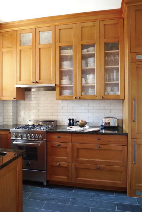 Orangey Wood Kitchen Cabinets, Orange Wood Floor Kitchen, Orange Wood Cabinets, Orange Wood Cabinets Kitchen, Orange Wood Floor, Wood Cabinets Kitchen, Kitchen Tile Floor, Florida Kitchen, Wood Floor Kitchen