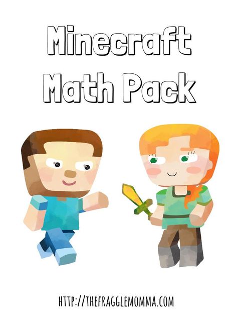 FREE Minecraft Math Pack