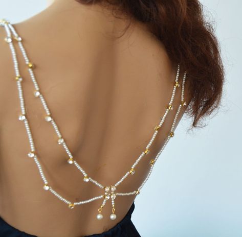 Excited to share the latest addition to my #etsy shop: Back Jewelry for Wedding Dress, Pearl Bridal Back Drape, Pearl Bridal Back Drape Necklace, Crystal Bridal Backless Dress, Bridal Accessories https://etsy.me/3ok5pam #gold #wedding #silver #women #yes #artdeco #clas Jewelry For Wedding Dress, Dress For Bride, Jewelry For Wedding, Dress Crystal, Wedding Dress Style, Wedding Silver, For Wedding Dress, Kinds Of Fabric, Pearl Bridal