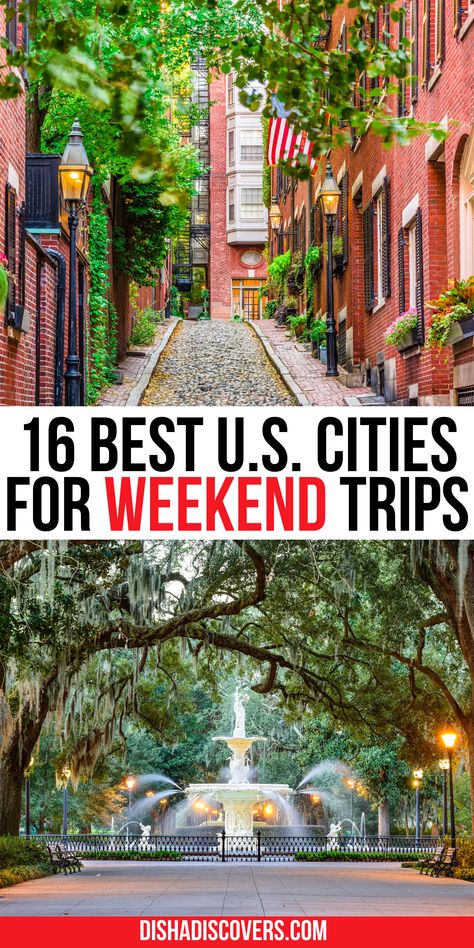 Trips To Take In Your 40s, 4 Day Weekend Trip, Central Us Road Trip, Best 3 Day Weekend Trips, Quick Vacation Getaways, Couple Trips In The Us, Best Fall Weekend Getaways, 40th Birthday Travel Ideas, 3 Day Weekend Trips