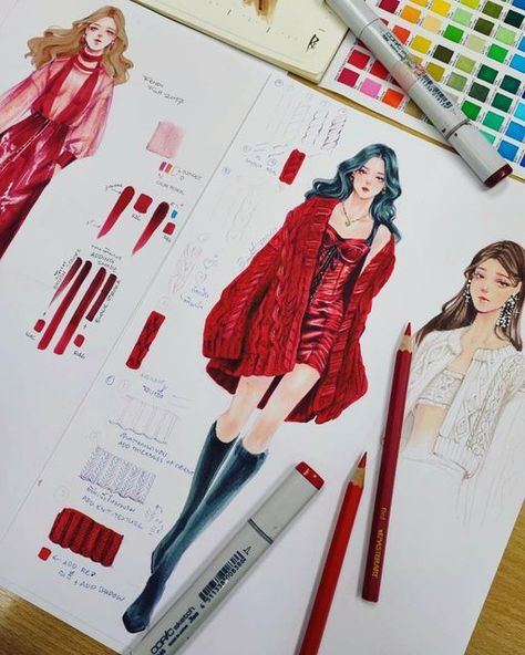 Blackpink Design, Modern Fashion Design, Fashion Design Inspiration Board, Fashion Sketchbook Inspiration, Fashion Design Inspiration, Fashion Design Classes, Fashion Dream Job, Fashion Illustration Tutorial, Fashion Design Books