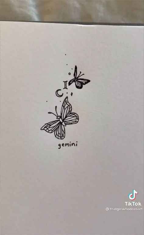 Matching Gemini Tattoos, Gemini Energy, Gemini Tattoos, Cute Simple Tattoos, Horoscope Tattoos, Matching Sister Tattoos, Finger Tattoo Designs, Aries Tattoo, Gemini Tattoo