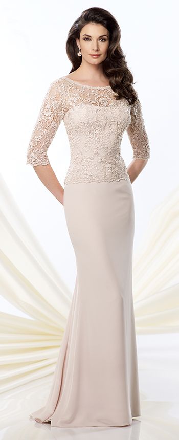 214948 by Mon Cheri Montage By Mon Cheri, Mother Of The Bride Dresses Long, Mother Of The Bride Gown, Lace Evening Gowns, Mother Wedding Dress, Mother Of Groom Dresses, Groom Dresses, Bride Groom Dress, Mob Dresses