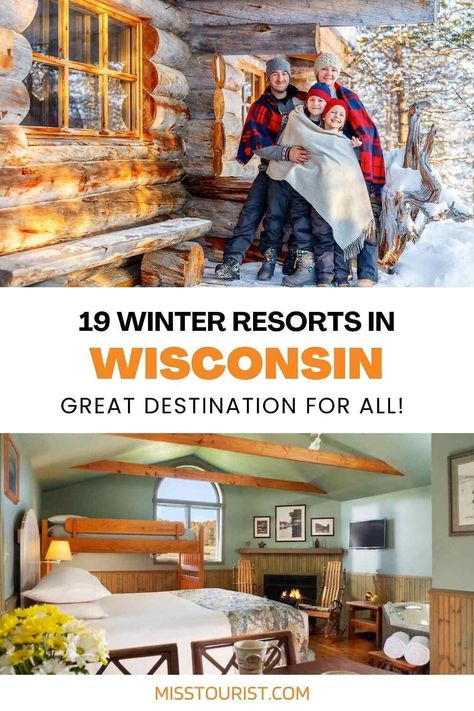 Check out these 19 winter resorts in Wisconsin that will keep you warm all winter long! Wisconsin Getaways, Winter Resort, Travel Bucket List Usa, Wisconsin Dells, Central America Travel, Winter Cabin, American Travel, Usa Travel Destinations, Travel South