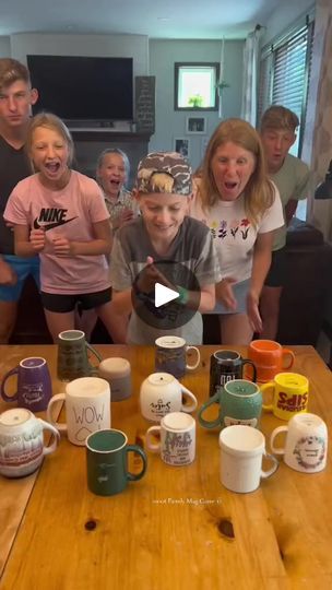 113K views · 735 reactions | $ Family Mug Game 💰 Kids and family play easy diy home game with mugs for fun prizes. (for entertainment purposes- #challenge #reelsvideo #reelsfb #reelsviral #fypシ゚viral #uk #unitedkingdom | Jkezzyfan | Jkezzyfan · Original audio Party Games For Prizes, Fun Games To Do With Friends At Home, Family Game Night Prizes, Cup Games For Kids, Game Prizes For Kids, Prizes For Games, Family Game Night Basket, Party Game Prizes, Relay Games