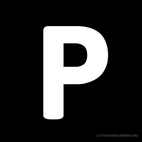 Black Theme, Letter P, Alphabet Letters, The Alphabet, A To Z, Fun Games, Large Black, Black Background, Black