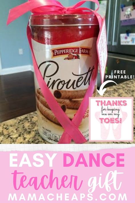 Best Dance Teacher Gifts, Diy Dance Teacher Gifts, Dance Teacher Thank You, Gift Ideas For Dance Teachers, Dance Teacher Gifts End Of Year, Dance Teacher Gifts Christmas, Dance Teacher Appreciation Gifts, Touch Dance, Dance Teacher Christmas Gifts