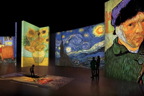 Van Gogh Alive, Van Gogh Exhibition, Arte Van Gogh, Van Gogh Museum, Van Gogh Art, Museum Exhibition, Simple Art, Art Galleries, Art Logo