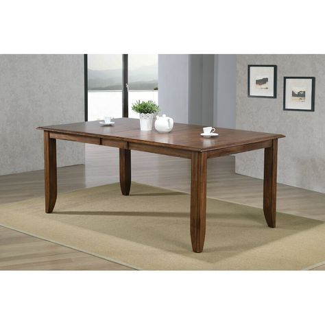 Loon Peak Huerfano Valley Solid Wood Dining Table & Reviews | Wayfair Brown Wood Dining Table, Cottage Table, Solid Oak Dining Table, Traditional Dining Tables, Small Dining Area, Solid Wood Dining Set, Table Large, Classic Farmhouse, Drop Leaf Dining Table