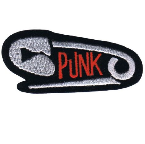 Punk Applique Patch - Safety Pin, Punk Music Badge 3.25" (Iron on)3.25" x 1.5"Iron OnCollectibleHigh qualityVisit our Etsy shop to find more patches, pins, decals, and more!  https://www.etsy.com/shop/patchparlor Punk Symbols, Punk Badges, Punk Fashion Diy, Patch Ideas, Band Patches, Punk Patches, Punk Pins, Battle Jacket, Patches Fashion