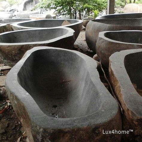 Outdoor Bathtub Diy, Concrete Bathtub, Stone Tub, Outdoor Bathtub, Bathtub Bathroom, Refinish Bathtub, Jetted Bath Tubs, Stone Bathtub, Malibu Home