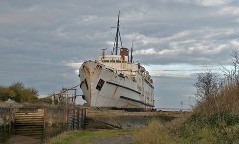 Back In 1956, Barrow In Furness, Ship Breaking, Cruise Liner, Abandoned Ships, Ghost Ship, The Titanic, Irish Sea, A Ship