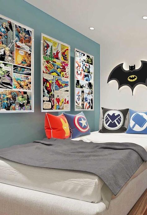 Marvel Bedroom, Magical Bedroom, Boys Bedroom Themes, Marvel Room, Boys Bedroom Furniture, Superhero Bedroom, Childrens Bedroom Furniture, Superhero Room