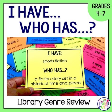 Genre Lessons, Middle School Library, Genre Activities, Genre Study, Reading Genres, Library Games, Library Lesson Plans, School Library Displays, Library Media Specialist