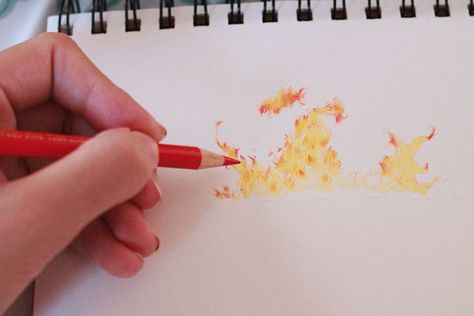 How to Draw Fire: 3 Drawing Tutorials | Craftsy Draw Tutorial, Fire Drawing, Pencil Drawing Tutorials, Realistic Pencil Drawings, Dynamic Movement, Drawing Accessories, Drawing Cartoon Characters, Drawing Supplies, Artistic Style