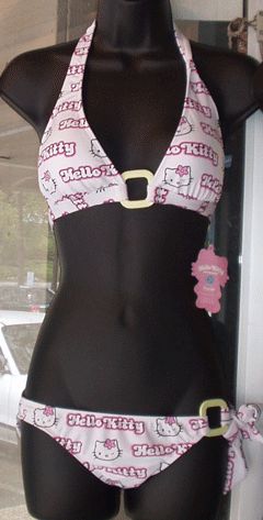 Hello kitty bikini ❤❤❤ Hello Kitty Bathing Suit, Cute Bathing Suits Hello Kitty, Hello Kitty Swimsuit, Sanrio Bathing Suit, Sanrio Swimsuit, Hello Kity Bra, Trashy Y2k Swimsuit, Gyaru Swimsuit, Mcbling Swimsuit