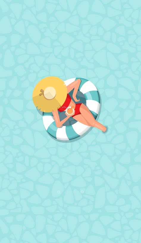 Beach Illustration Art, Summer Digital Art, Dibujo Simple, Beach Illustration, Summer Illustration, Apple Watch Wallpaper, Cute Patterns Wallpaper, Summer Wallpaper, Beach Art