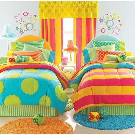 Colorful Bedspreads, Funky Bedding, Bedding For Girls, Bright Bedding, Bed Clothes, Color Bedding, Colorful Bedding, Reversible Bedding