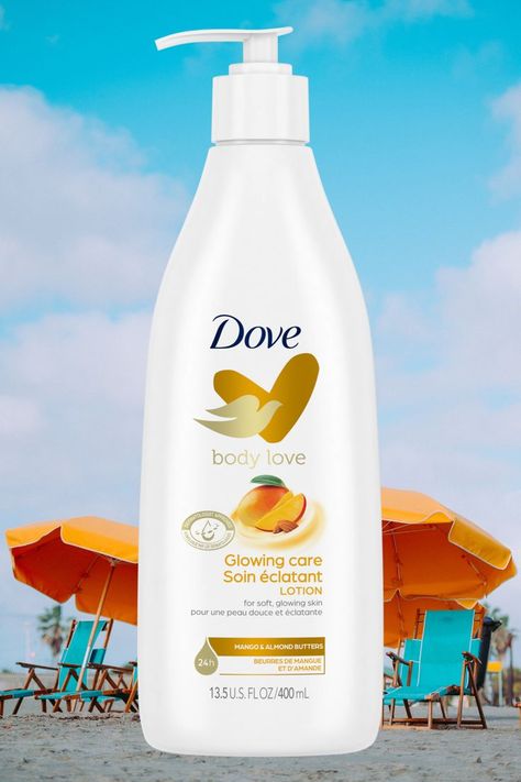 This particular Dove Body love Glowing Care lotion is enriched with mango and almond butter. It has a befitting tropical scent for summer. It helps for softer, smoother and healthier skin. Dove Mango, Mango Butter Lotion, Dove Body Cream, Dove Body Love, Dove Cream, Scented Body Lotion, Tropical Scent, Healthier Skin, Amazon Beauty Products