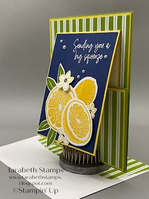 Sweet Citrus Stampin Up Cards, Stampin Up Mini Catalog 2023, Joy Fold Card, Fruit Cards, Interactive Card, Fun Folds, Make Your Own Card, Sweet Citrus, Fancy Fold Cards