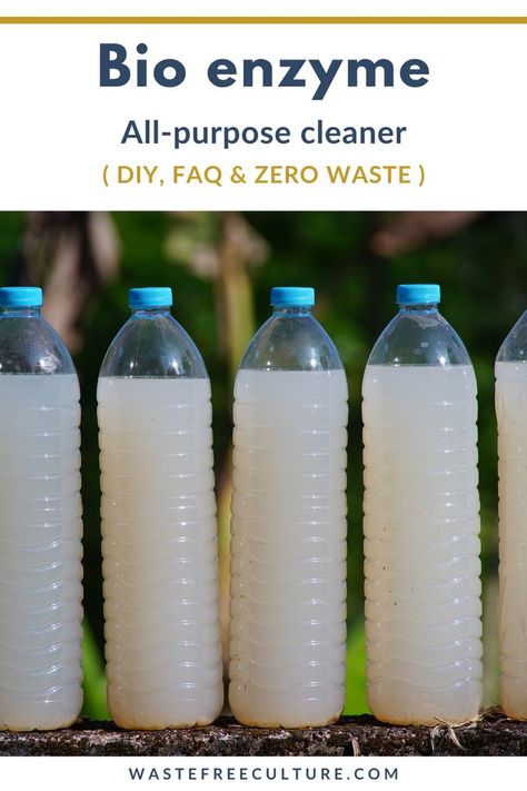 Bio enzyme-All purpose cleaner (DIY, FAQ & Zero Waste) Natural Cleaner, Enzyme Cleaner, Soap Nuts, Eco Friendly Cleaning Products, Toilet Cleaner, Natural Cleaners, Zero Waste Lifestyle, Diy Cleaners, Dishwashing Liquid