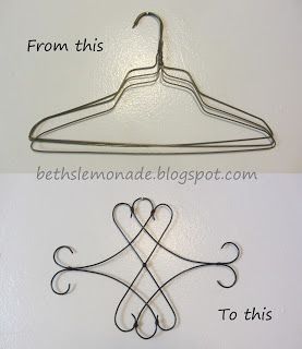 Wire Hanger Crafts, Faux Iron, Hanger Crafts, Clothes Hangers, Wire Hangers, Wire Crafts, How To Make Homemade, Metal Crafts, Wire Art