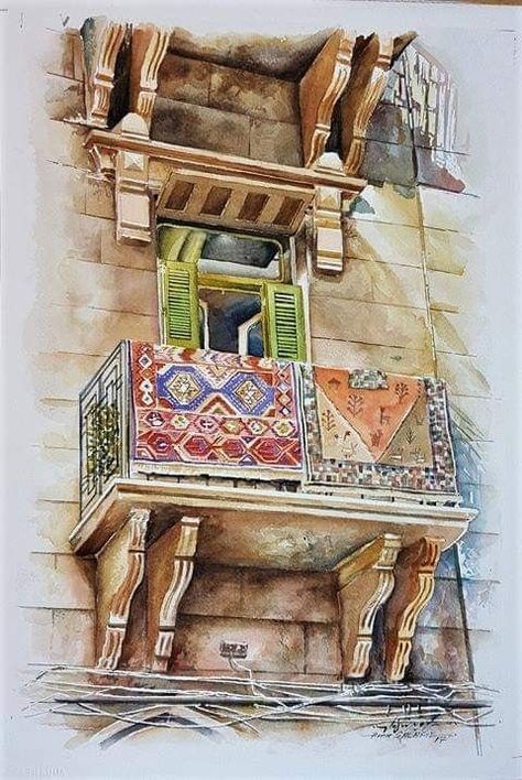 Printable Islamic Art, Arabian Art, Watercolor Architecture, Calligraphy Art Print, Architecture Drawing Art, Beirut Lebanon, Islamic Art Pattern, Egypt Art, Arabic Art