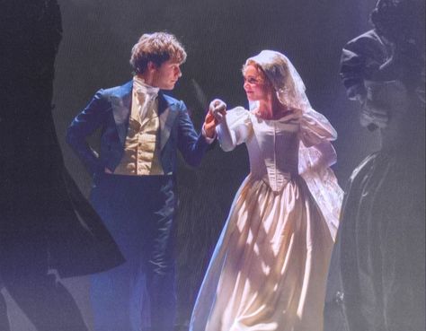 Les Miz on Broadway :) Marius (Andy Mientus) and Cosette (Samantha Hill) Les Miserables Marius, Marius And Cosette, Cosette Les Miserables, Andy Mientus, Les Miserables Costumes, Marius Pontmercy, Musical London, Broadway Costumes, Kids In Love