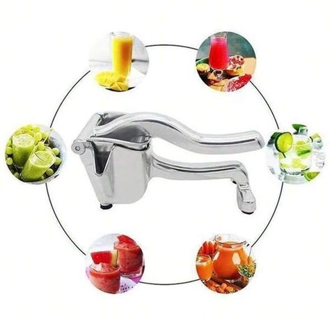 Color:Silver \nMaterial:Stainless Steel \nBatteries Included:No \nBatteries Required:No \nPower Supply:None \n Juice Squeezer, Citrus Squeezer, Fresh Fruit Juice, Lemon Squeezer, Fruit Juicer, Juice Extractor, Kinds Of Fruits, Citrus Juicer, Citrus Fruit