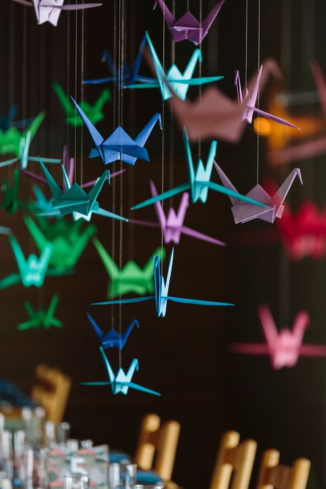 12" Over-sized Origami Cranes by Flying Crane Origami on Etsy - - Photo courtesy of "The Compass Points Here" Photography Origami Photography, Aesthetic Characters, Flying Crane, Origami Cranes, The Compass, Story Ideas Pictures, Center Ideas, Trash Panda, Origami Crane