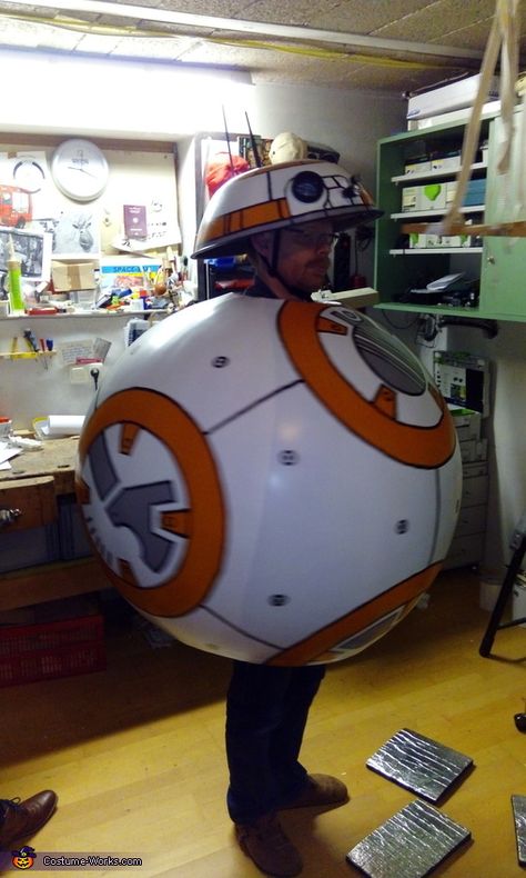 Bb8 Costume Diy, Jabba The Hut Costume, Diy R2d2 Costume, Bb8 Diy, Bb8 Costume, Adult Costumes Diy, Star Wars Costumes Diy, Top Halloween Costumes, Halloween Costumes 2016