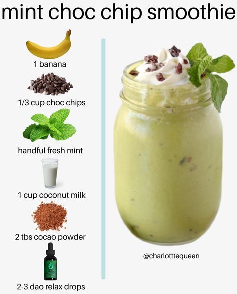 charlotte queen on Instagram: “☆ MINT CHOC CHIP SMOOTHIE w. @daodrops ☆⁠ ⠀⁠ ⠀⁠ ad | sign me UP for this smoothie combination. It reminds me of after eights and I'm here…” Mint Chip Smoothie, After Eights, Smoothie Combinations, Mint Choc Chip, Vegan London, Mint Shake, Fat Loss Diet Plan, Smoothie Challenge, Vegan Bowls