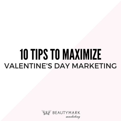 Valentine’s Day is the second-most popular holiday for retail sales, falling behind only Christmas. Valentine’s Day is the one special day of the year that everyone is expressing their love, all on the same day, to the most precious people in their lives. Beauty salon, hair salon, or spa services ar Valentines Day Marketing Ideas, Valentines Day Marketing, Beauty Salon Marketing, Salon Promotions, Hair Salon Marketing, Spa Stuff, Valentine Hair, Dream Salon, Beauty Marketing