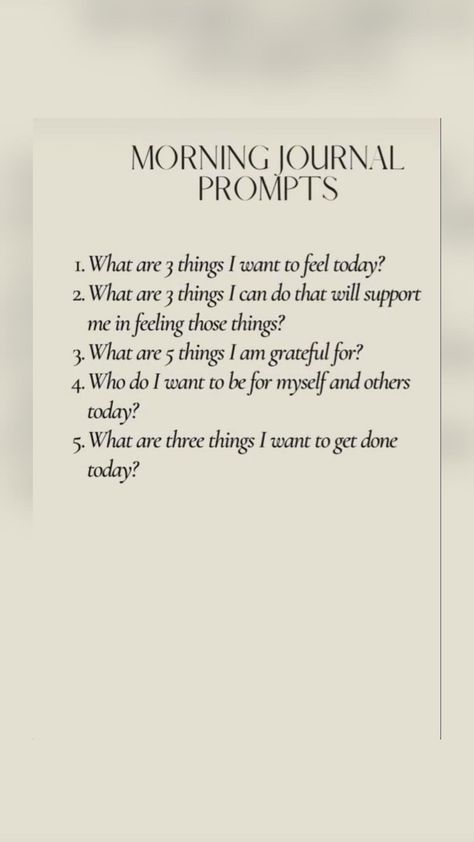 Prompt Journal, Morning Journal Prompts, Affirmation Journal, Healing Era, Morning Journal, Journal Questions, Good Feelings, Gratitude Journal Prompts, Daily Journal Prompts