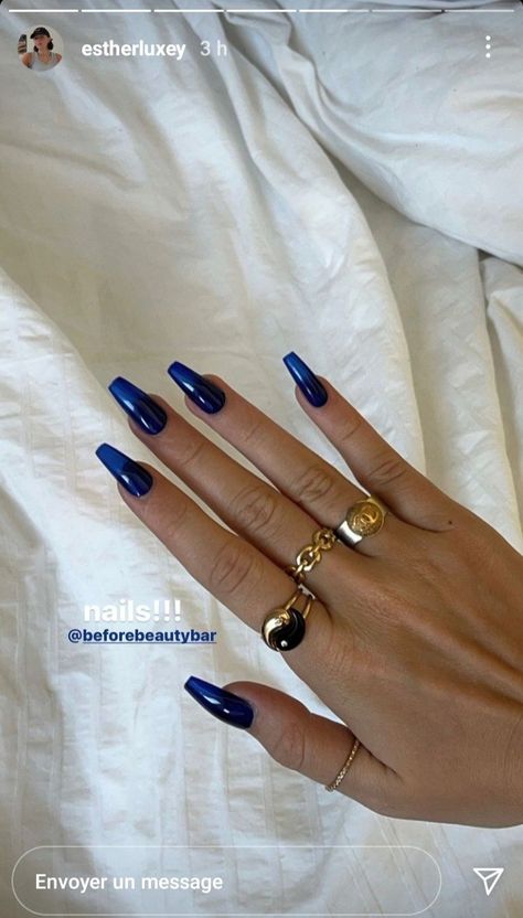 Sapphire Nails, Pretty Acrylic Nails, Sapphire Ring, Acrylic Nails, Dubai, Sapphire, Nails, Ring, Beauty