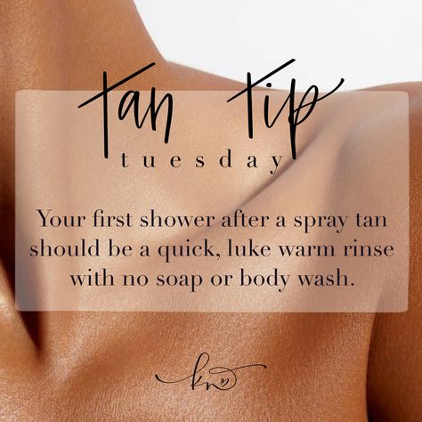 Spray Tanning Salon Decor, Post Spray Tan Tips, Halloween Spray Tan, Spray Tan Lines Aesthetic, Tan Tip Tuesday, Spray Tan Content, Spray Tan Business Marketing, Spray Tan Aesthetic, Spray Tan Quotes